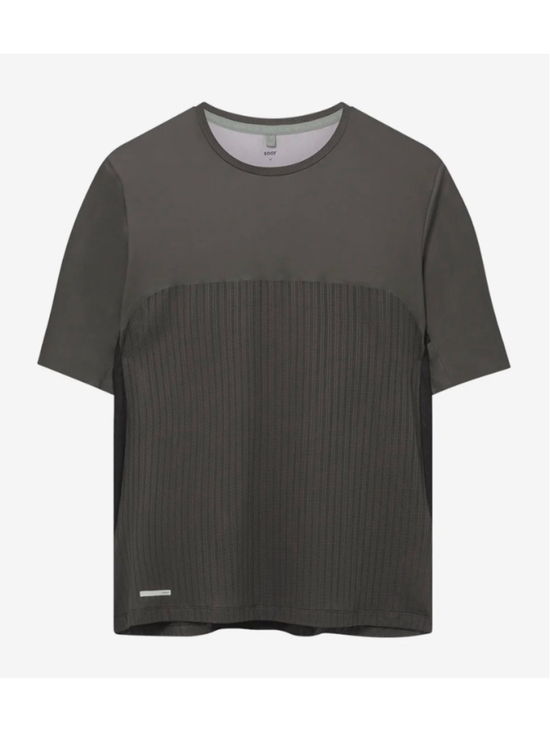 Soar Running Tops - Soar Running Women's Hot Weather Shirt Sz Medium in Black/Forest Grey!